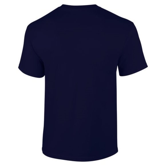 🆕 GILDAN ADULT ULTRA COTTON ROUND-NECK SHORT SLEEVE T-SHIRT - NAVY BLUE- MEN - Picture 2 of 5